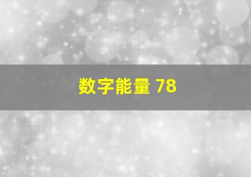 数字能量 78